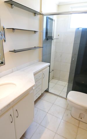 Apartamento para alugar com 62m², 1 quarto e 2 vagasBanheiro Social