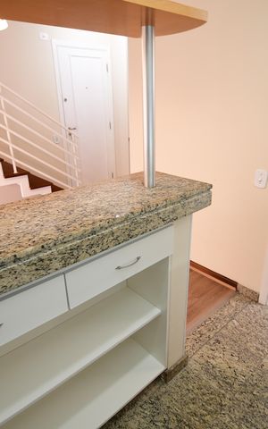 Apartamento para alugar com 62m², 1 quarto e 2 vagasSala/Cozinha