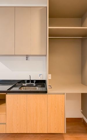 Studio para alugar com 24m², 1 quarto e sem vaga Studio para alugar com 24m², 1 quarto e sem vagaCozinha