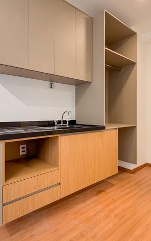 Studio para alugar com 24m², 1 quarto e sem vaga Studio para alugar com 24m², 1 quarto e sem vagaCozinha