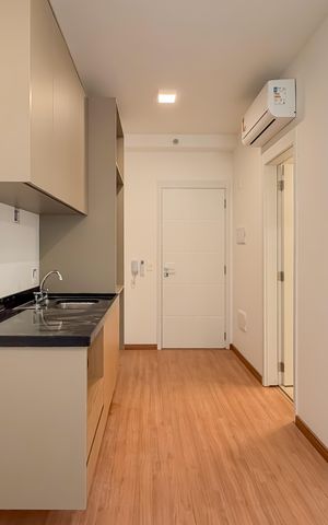 Studio para alugar com 24m², 1 quarto e sem vaga Studio para alugar com 24m², 1 quarto e sem vagaCozinha