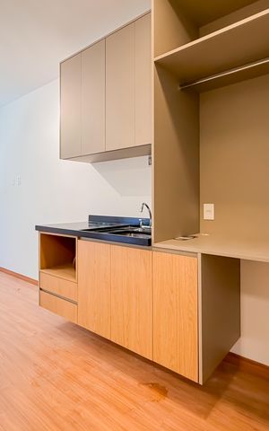 Studio para alugar com 24m², 1 quarto e sem vaga Studio para alugar com 24m², 1 quarto e sem vagaCozinha