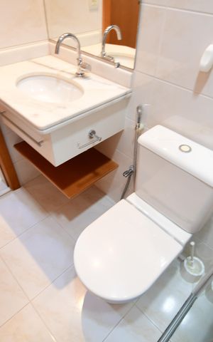 Apartamento para alugar com 80m², 3 quartos e 2 vagasBanheiro Social