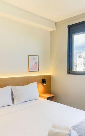 Studio para alugar com 32m², 1 quarto e sem vaga Studio para alugar com 32m², 1 quarto e sem vagaQuarto