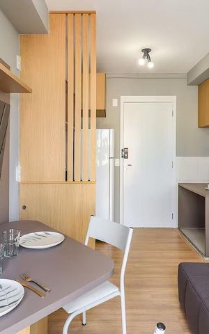 Studio para alugar com 32m², 1 quarto e sem vaga Studio para alugar com 32m², 1 quarto e sem vagaSala