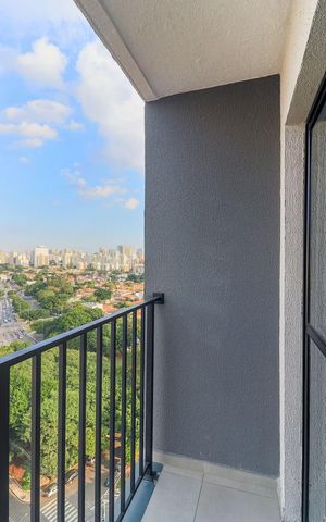 Studio para alugar com 32m², 1 quarto e sem vaga Studio para alugar com 32m², 1 quarto e sem vagaVaranda