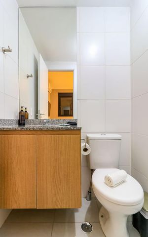 Studio para alugar com 32m², 1 quarto e sem vaga Studio para alugar com 32m², 1 quarto e sem vagaBanheiro