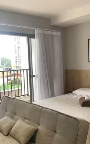 Studio para alugar com 27m², 1 quarto e sem vaga Studio para alugar com 27m², 1 quarto e sem vagaSala/Quarto