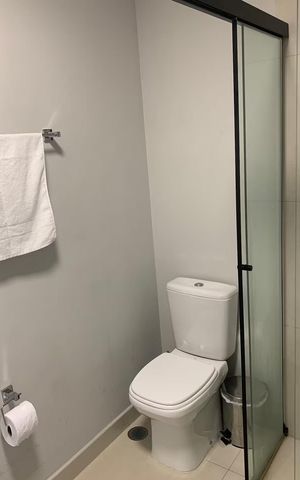 Studio para alugar com 27m², 1 quarto e sem vaga Studio para alugar com 27m², 1 quarto e sem vagaBanheiro