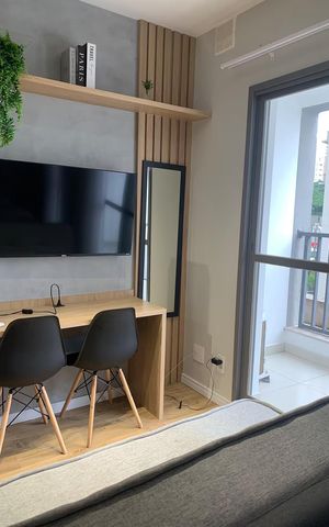 Studio para alugar com 27m², 1 quarto e sem vaga Studio para alugar com 27m², 1 quarto e sem vagaSala/Quarto