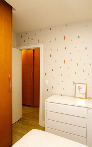 Apartamento à venda com 107m², 3 quartos e 2 vagasQuarto 3
