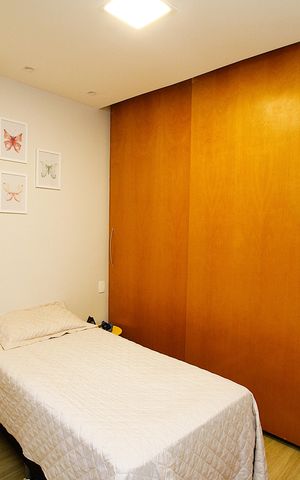 Apartamento à venda com 107m², 3 quartos e 2 vagasQuarto 3