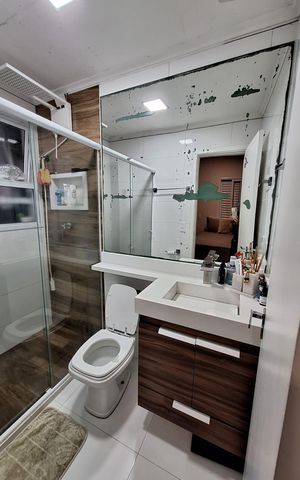 Apartamento à venda com 71m², 3 quartos e 2 vagas Apartamento à venda com 71m², 3 quartos e 2 vagasBanheiro