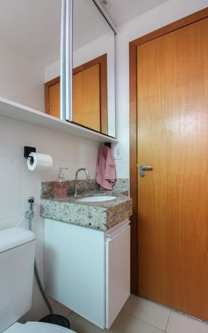 Apartamento à venda com 105m², 3 quartos e 1 vaga Apartamento à venda com 105m², 3 quartos e 1 vagaBanheiro Social