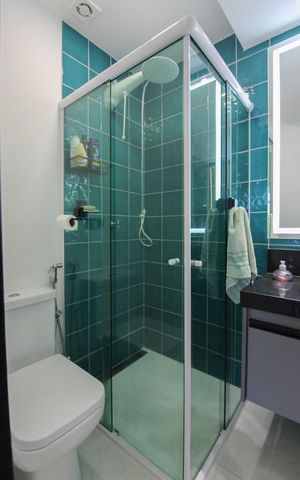 Apartamento à venda com 105m², 3 quartos e 1 vaga Apartamento à venda com 105m², 3 quartos e 1 vagaBanheiro da Suíte