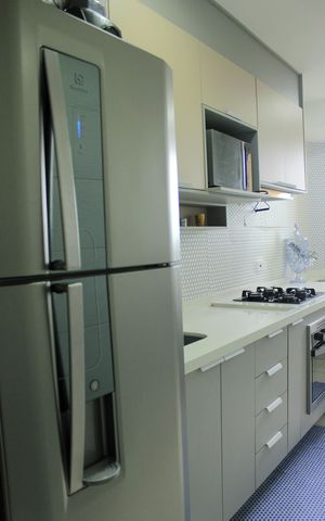 Apartamento à venda com 56m², 2 quartos e 1 vagaCozinha com área de serviço 