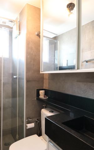 Apartamento para alugar com 51m², 2 quartos e 1 vagaBanheiro 