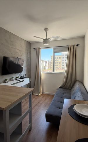 Studio à venda com 26m², 1 quarto e sem vagaSala