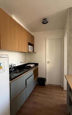 Studio à venda com 26m², 1 quarto e sem vagaCozinha