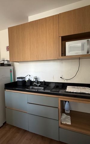Studio à venda com 26m², 1 quarto e sem vagaCozinha