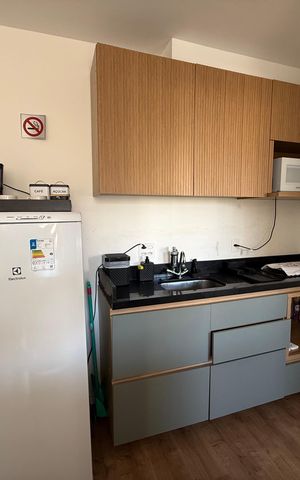 Studio à venda com 26m², 1 quarto e sem vagaCozinha