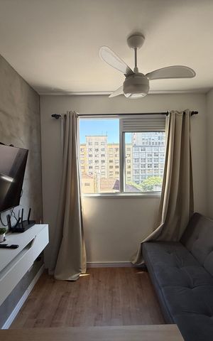 Studio à venda com 26m², 1 quarto e sem vagaSala