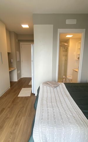 Studio à venda com 25m², 1 quarto e sem vaga