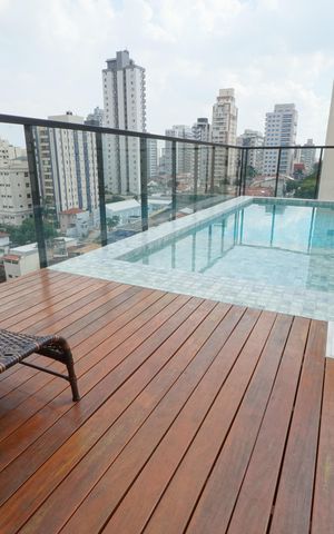Studio para alugar com 26m², 1 quarto e sem vagaPiscina