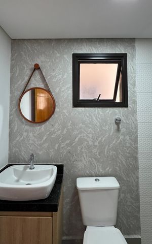 Apartamento à venda com 55m², 2 quartos e 1 vagaBanheiro - Suíte 
