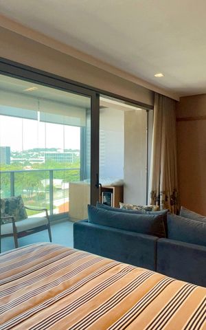 Studio para alugar com 46m², 1 quarto e 1 vaga Studio para alugar com 46m², 1 quarto e 1 vagaQuarto