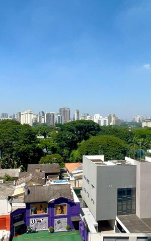 Studio para alugar com 46m², 1 quarto e 1 vaga Studio para alugar com 46m², 1 quarto e 1 vagaVista da Varanda