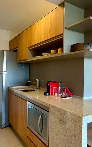 Studio para alugar com 46m², 1 quarto e 1 vaga Studio para alugar com 46m², 1 quarto e 1 vagaCozinha