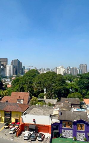 Studio para alugar com 46m², 1 quarto e 1 vaga Studio para alugar com 46m², 1 quarto e 1 vagaVista da Varanda