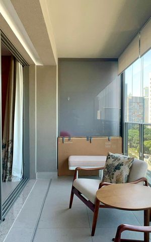 Studio para alugar com 46m², 1 quarto e 1 vaga Studio para alugar com 46m², 1 quarto e 1 vagaVaranda