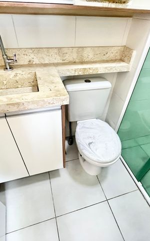 Apartamento à venda com 39m², 2 quartos e 1 vaga Apartamento à venda com 39m², 2 quartos e 1 vagaBanheiro