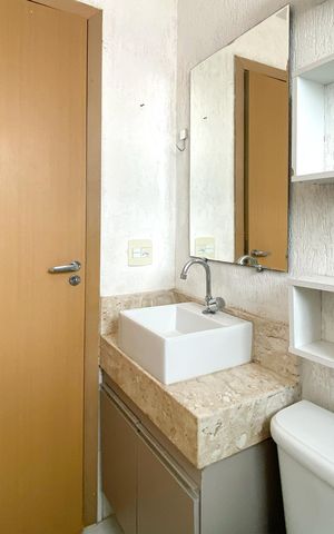 Apartamento à venda com 110m², 3 quartos e 2 vagas Apartamento à venda com 110m², 3 quartos e 2 vagasBanheiro da Suíte 1