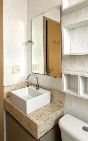 Apartamento à venda com 110m², 3 quartos e 2 vagas Apartamento à venda com 110m², 3 quartos e 2 vagasBanheiro