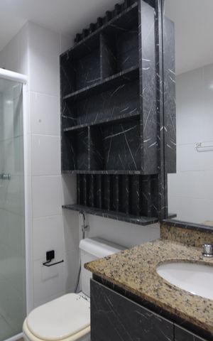 Apartamento para alugar com 75m², 2 quartos e 1 vagaBanheiro Social
