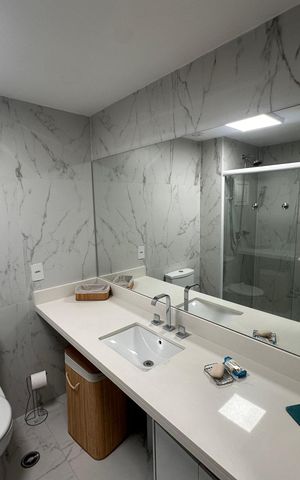 Studio para alugar com 35m², 1 quarto e sem vaga Studio para alugar com 35m², 1 quarto e sem vagaBanheiro social