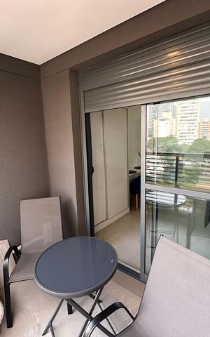 Studio para alugar com 35m², 1 quarto e sem vaga Studio para alugar com 35m², 1 quarto e sem vagaVaranda do Studio