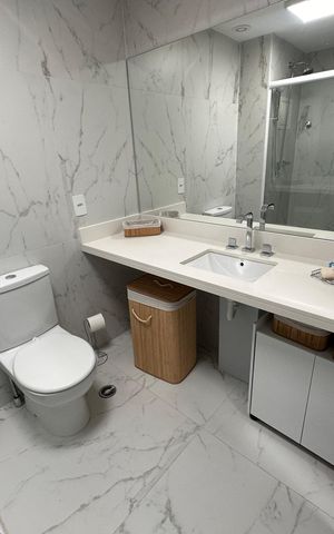 Studio para alugar com 35m², 1 quarto e sem vaga Studio para alugar com 35m², 1 quarto e sem vagaBanheiro social
