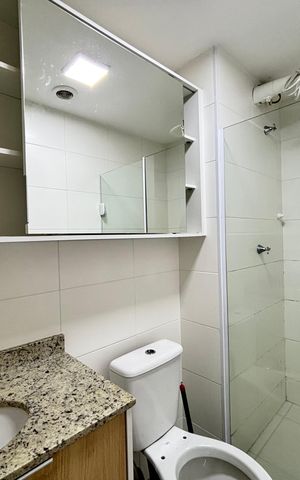 Studio à venda com 24m², 1 quarto e 1 vaga Studio à venda com 24m², 1 quarto e 1 vagaBanheiro