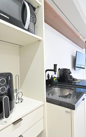 Studio para alugar com 27m², 1 quarto e sem vagaCozinha