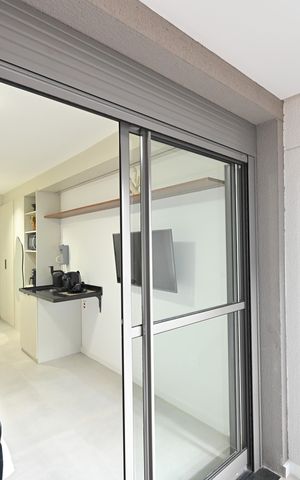 Studio para alugar com 27m², 1 quarto e sem vagaVaranda