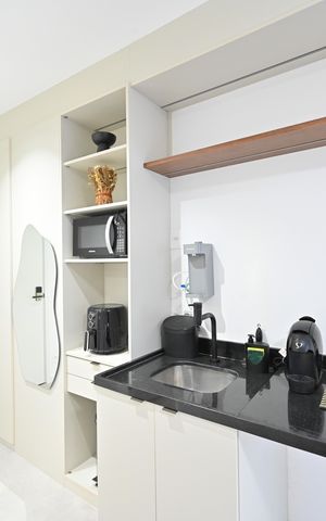 Studio para alugar com 27m², 1 quarto e sem vagaCozinha