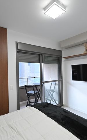 Studio para alugar com 27m², 1 quarto e sem vagaSala/Quarto