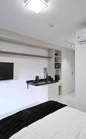 Studio para alugar com 27m², 1 quarto e sem vagaSala/Quarto