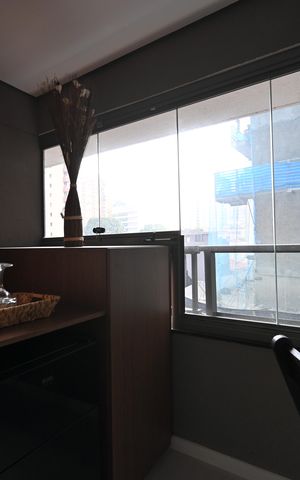 Studio para alugar com 27m², 1 quarto e sem vagaVaranda