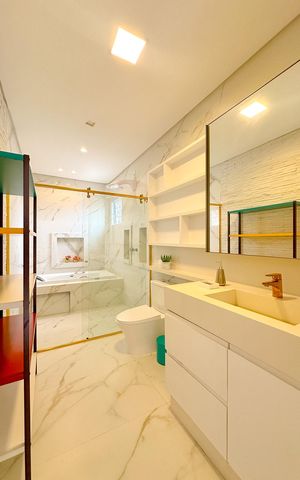 Apartamento para alugar com 180m², 3 quartos e 1 vagaBanheiro da Suíte