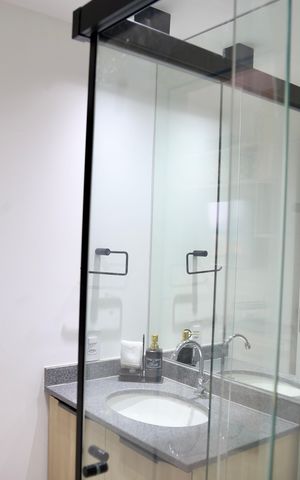 Studio para alugar com 25m², 1 quarto e sem vaga Studio para alugar com 25m², 1 quarto e sem vagaBanheiro